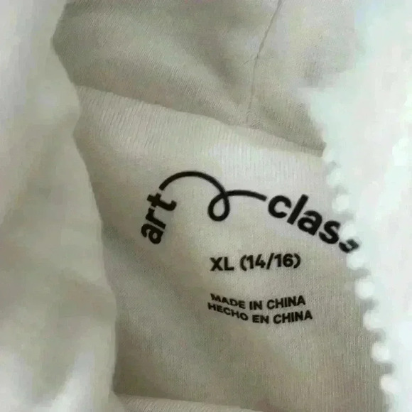 Art Class Girl's Off White Sherpa Fleece Fluffy Pullover Hooded Jacket Size XL - Picture 5 of 7